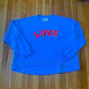 Tory Sport by Tory Burch oversized “LOVE” sweater